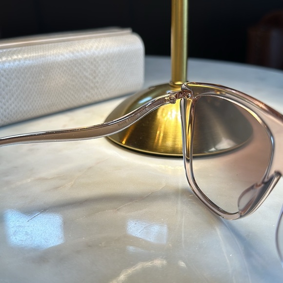 NWOT Jimmy Choo Sunglasses with Case and Branded Lens Cleaning Cloth - Picture 8 of 15